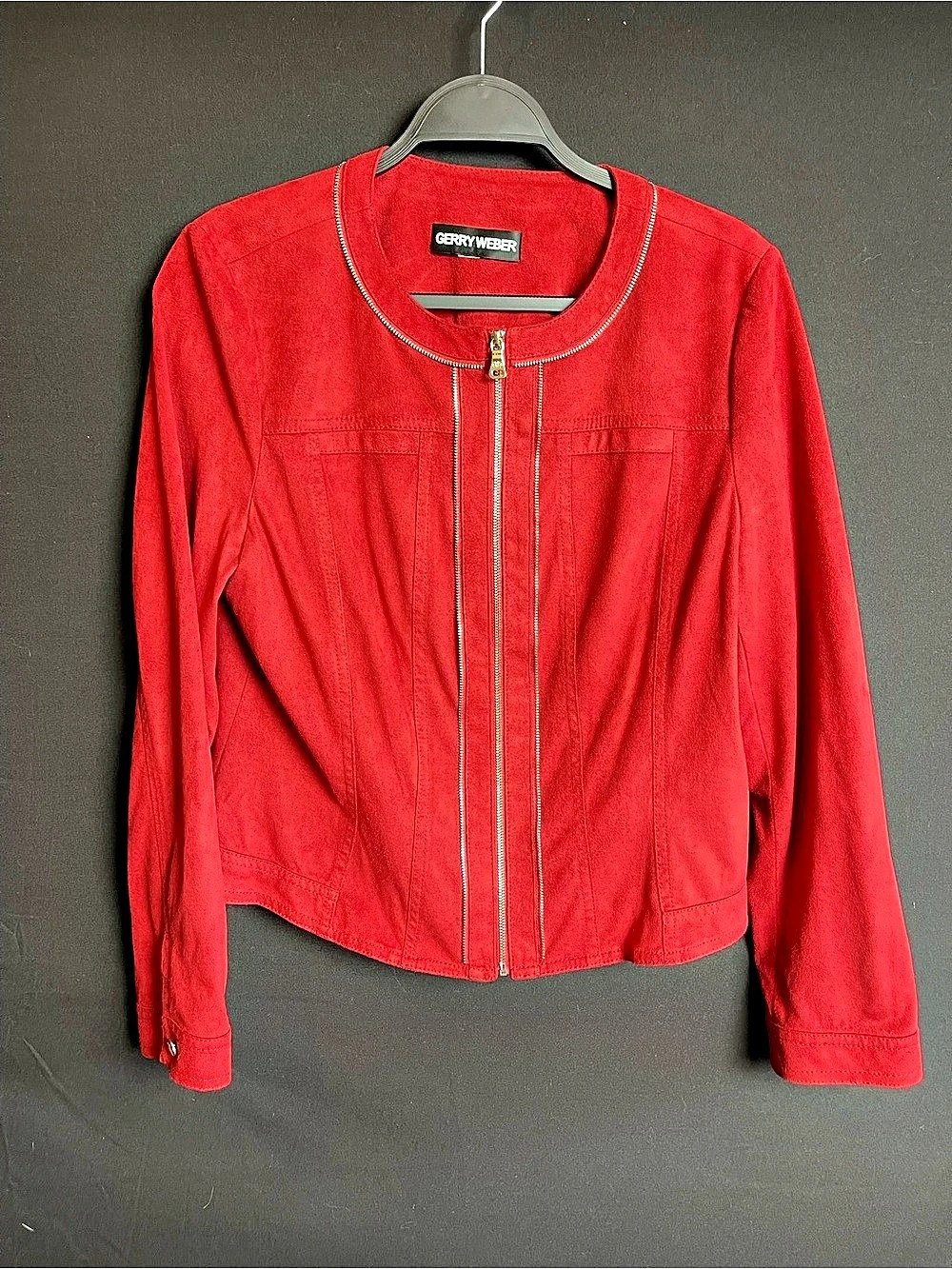 Gerry Weber Red Zip Front Jacket